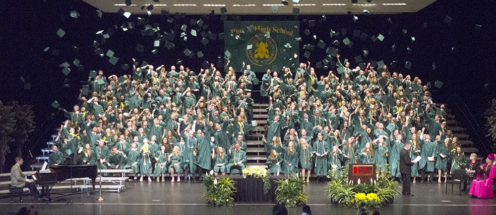 pius x catholic high school graduation