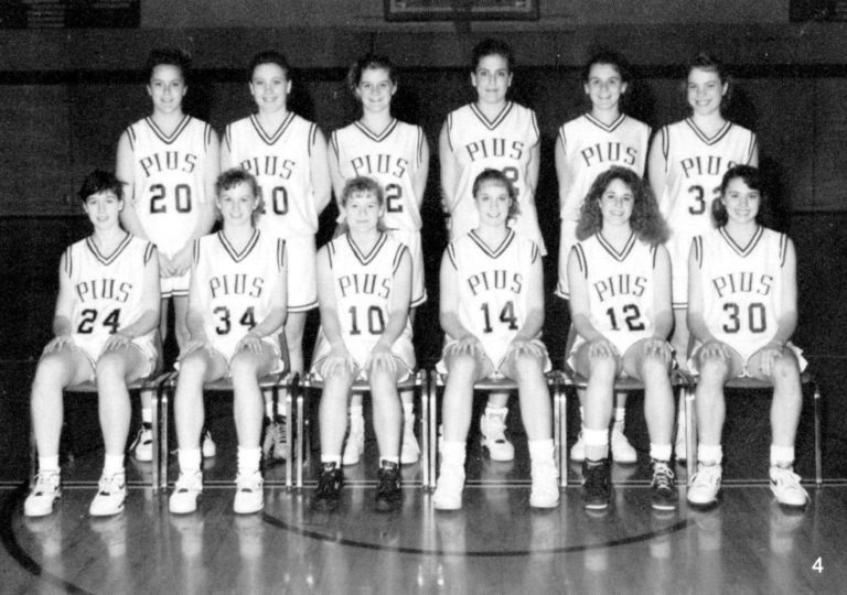 1992 Girls Basketball pius x athletics hall of fame