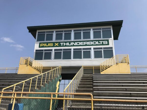 aldrich field track press box