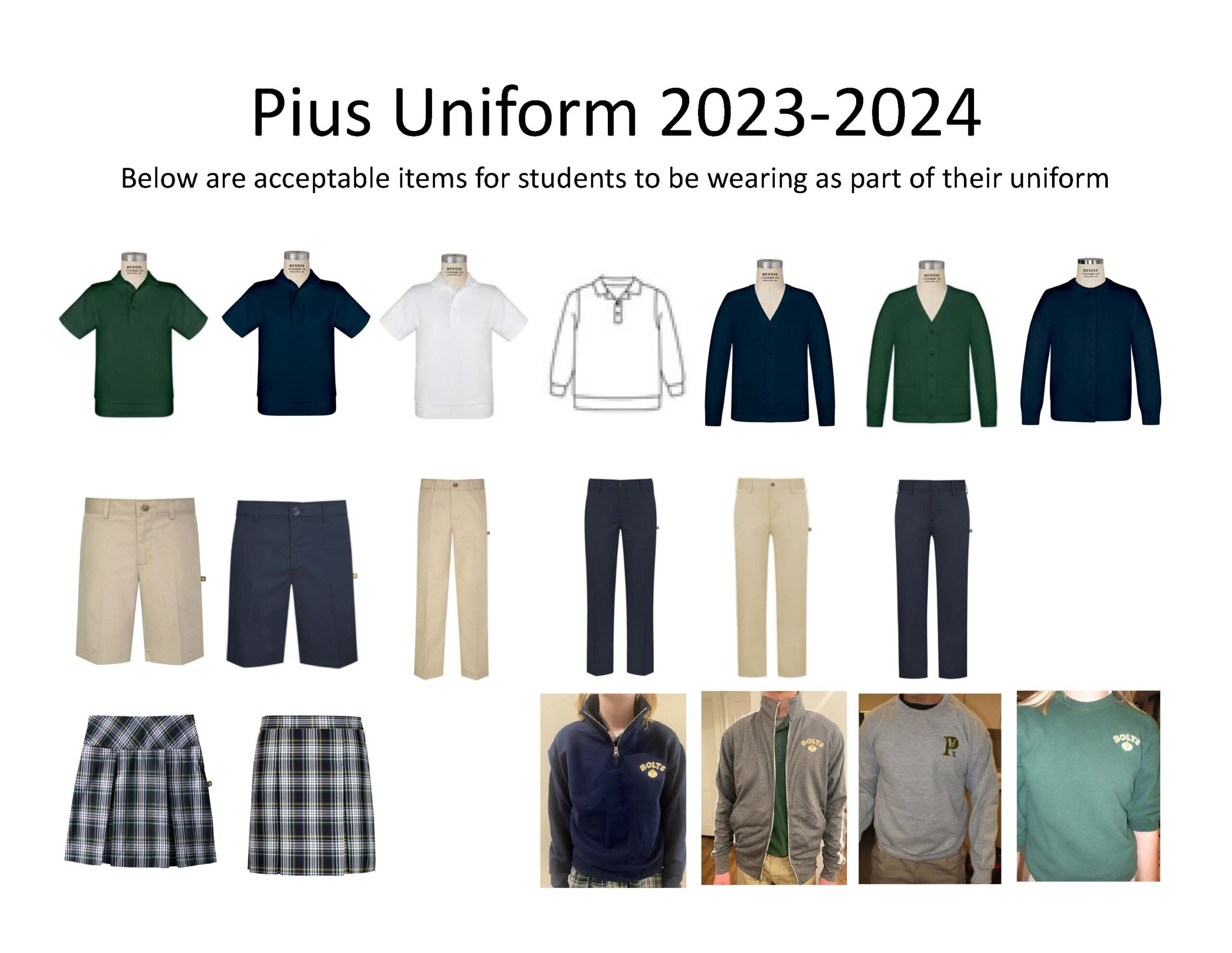 Pius X Uniforms