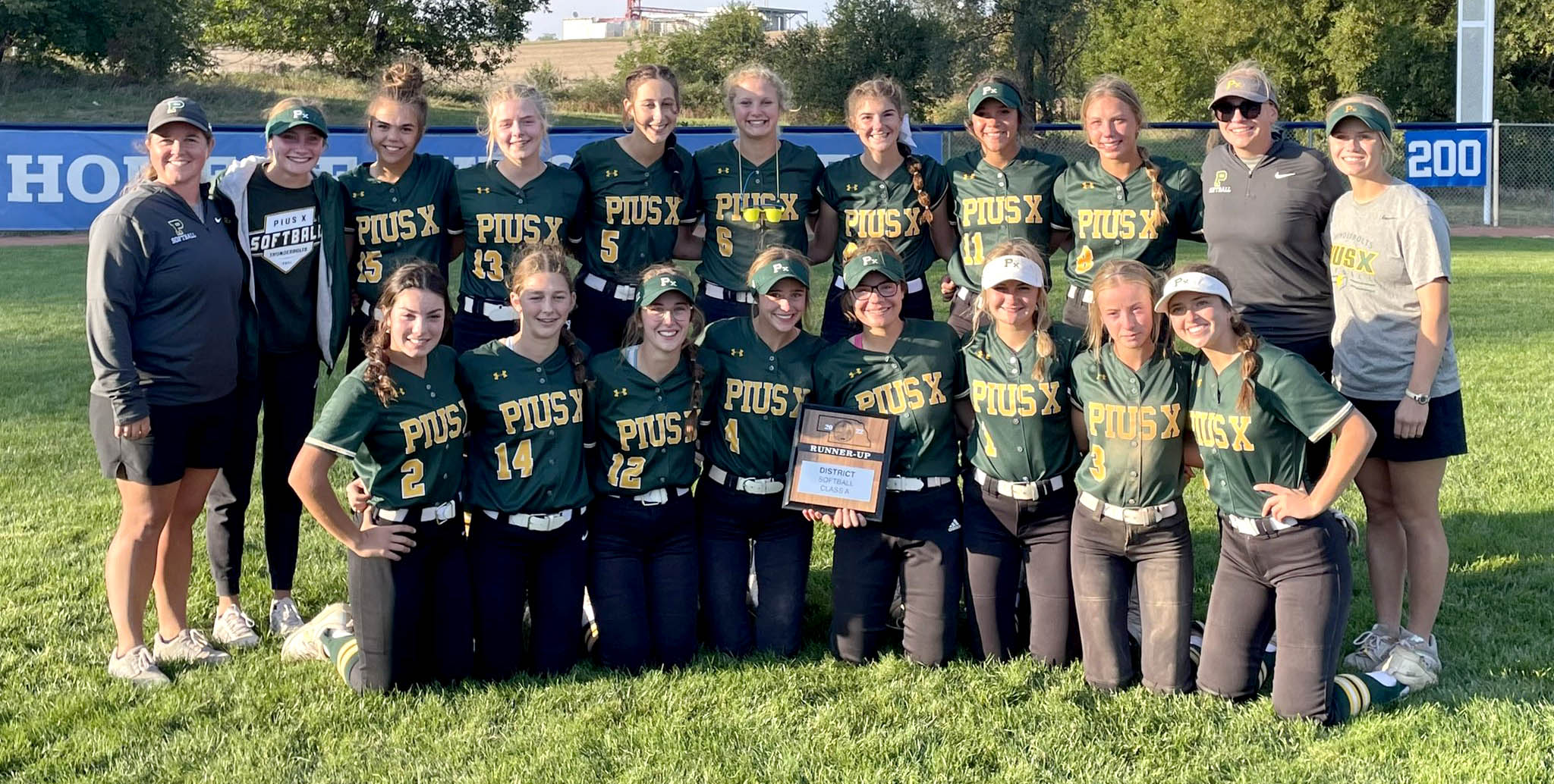 softball district runnersup
