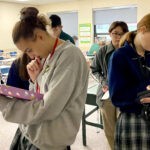Algebra stations in Alex Adams class