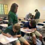 Algebra stations in Alex Adams class