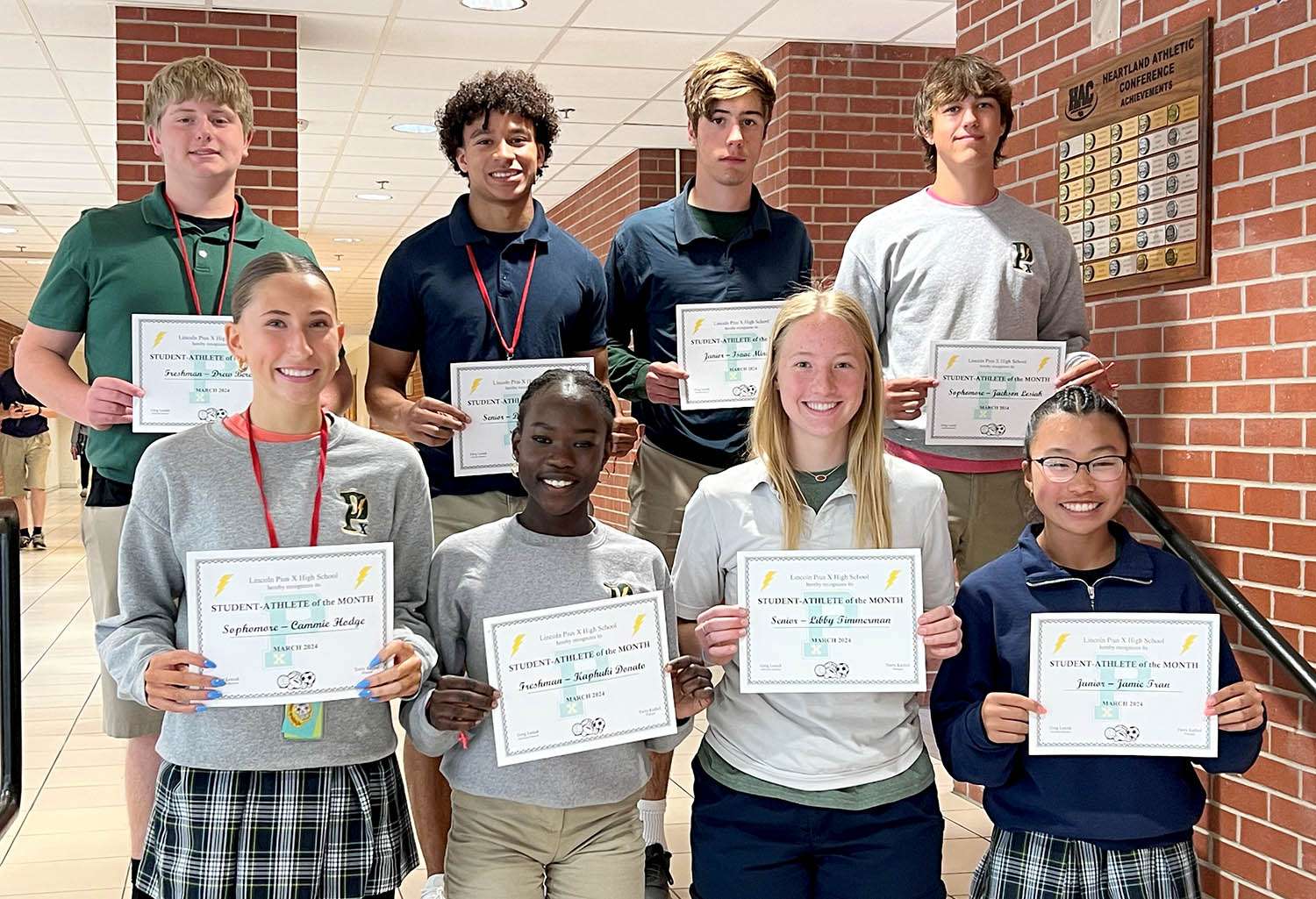 march student athletes of the month